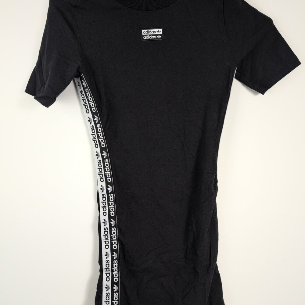 Adidas long stretch short sleeve tshirt dress - XS